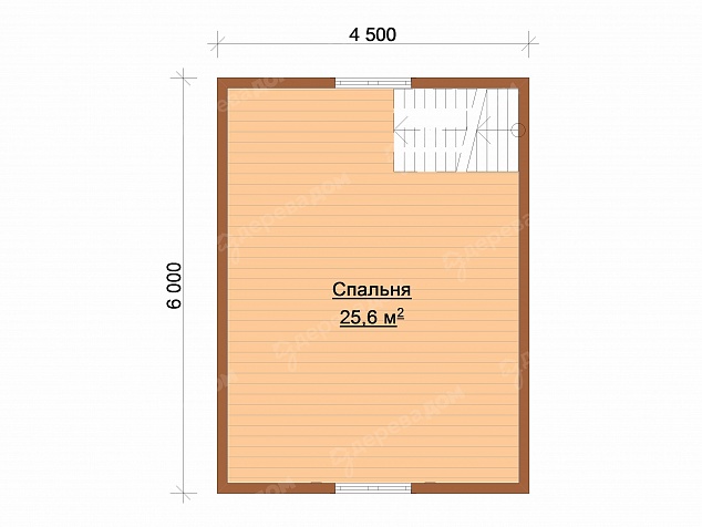 Дом из бруса 6х6 «Тайга 133»